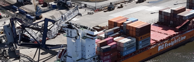 Containership Allides With Ship-To-Shore Container Gantry Crane; One Hospitalized  [Tyne Port, UK – 19 July 2026]